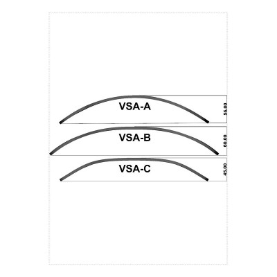 MRA plexi UNI VSA TYP C 30/18 CM ČIRÉ Variotouring deflektor